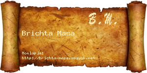 Brichta Masa névjegykártya